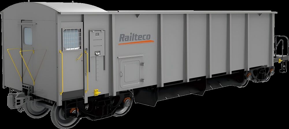 80km/H Ballast Covered Hopper Train Car Wagon For Goods Grain  TB Standard