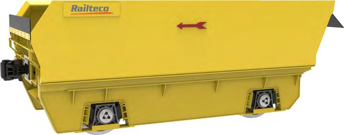 Yellow Roadway Mine Wagon Custom Color Transporting Ore The Goods Wagon