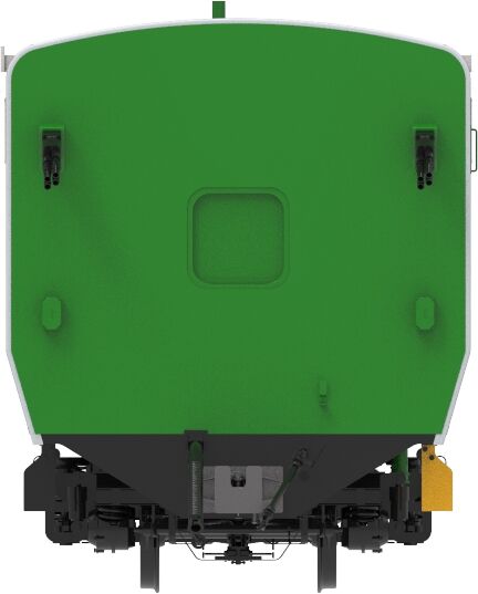 Steel Construction Luggage Van with UIC540 Air Braking for 1000mm Gauge Railway in Bangladesh