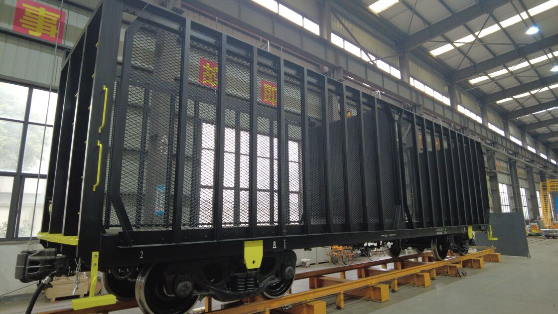 Air Braking Open Top Train 70m3 - 80m3 Sugar Cane Wagons For Sugar Industry