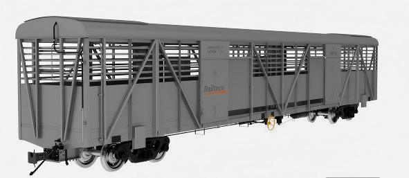 20 Tons Covered Goods Wagon Sliding Door Closed Railway Goods Wagon 3 Meters