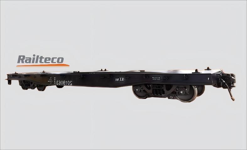 60 Tons Load capacity Railway Flat Wagon Max operating speed 100 Km/h Width 3 Meters Durable Rail Freight Transport Solution