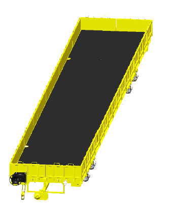Loadcapacity 60 Tons Railway Flat Wagon for Transporting Containers Steel Construction Durable Heavy Duty Flatbed Railcar