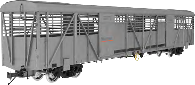 Railway Livestock Wagon With 60-100 Tons Capacity, Bottom Discharge, And Up To 100 Km/h Speed For Animal Transport