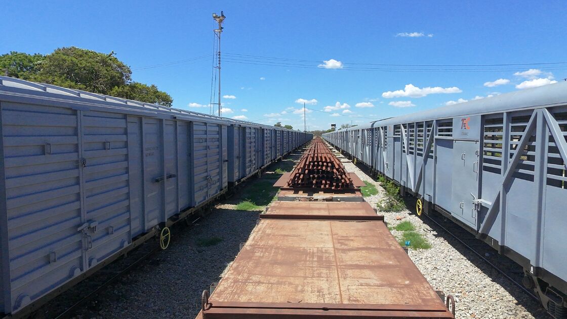 Railway Livestock Wagon With 60-100 Tons Capacity, Bottom Discharge, And Up To 100 Km/h Speed For Animal Transport